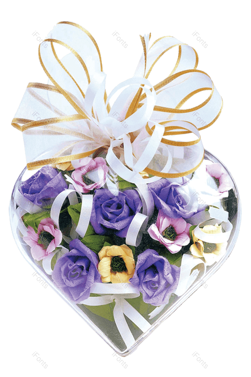 礼物礼盒图片,创意礼物元素,礼物包装PNG,心形礼盒免抠素材